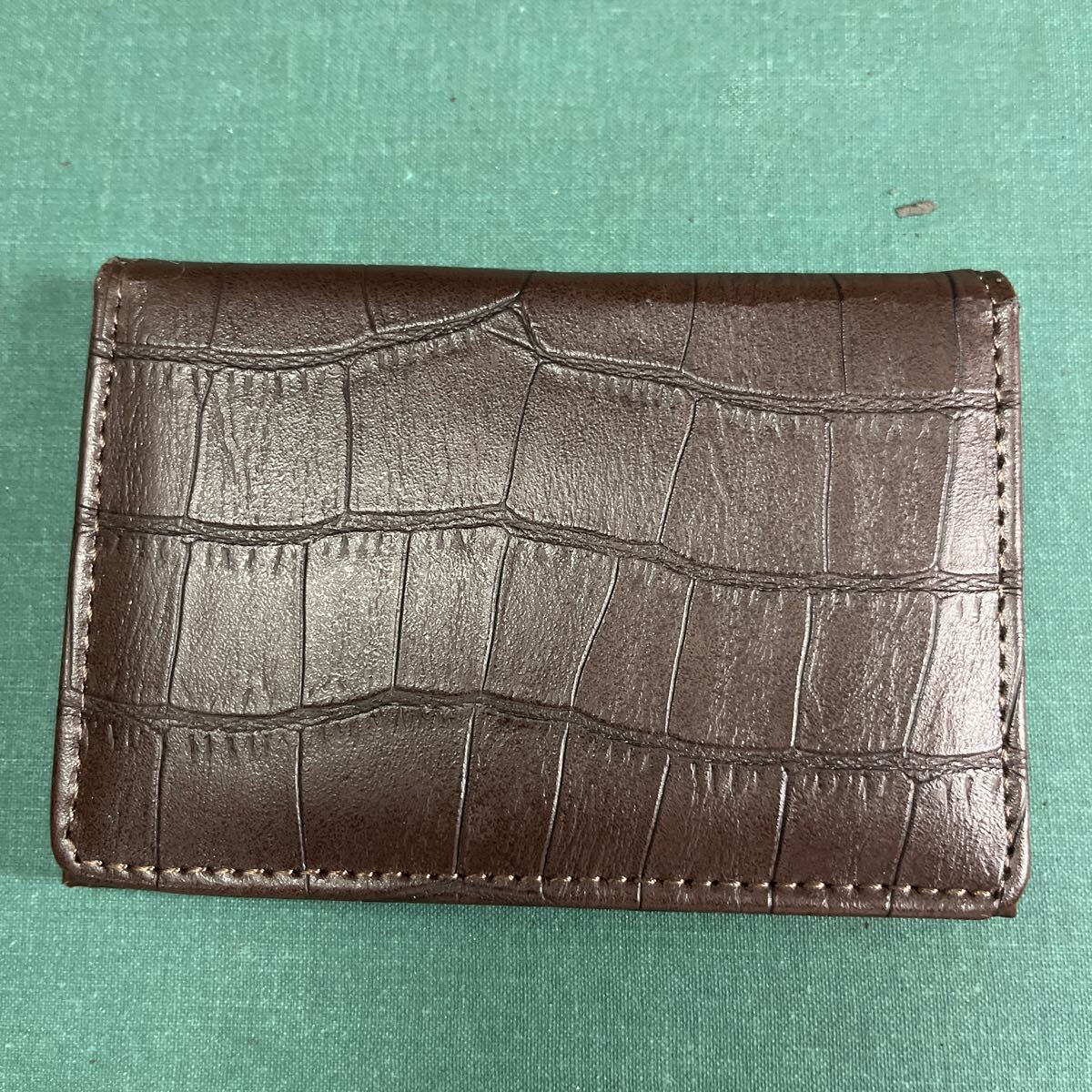 カードケース パスケース新品 名刺入れクロコ調 難あり 送料140円 剥がれあり ③拍卖