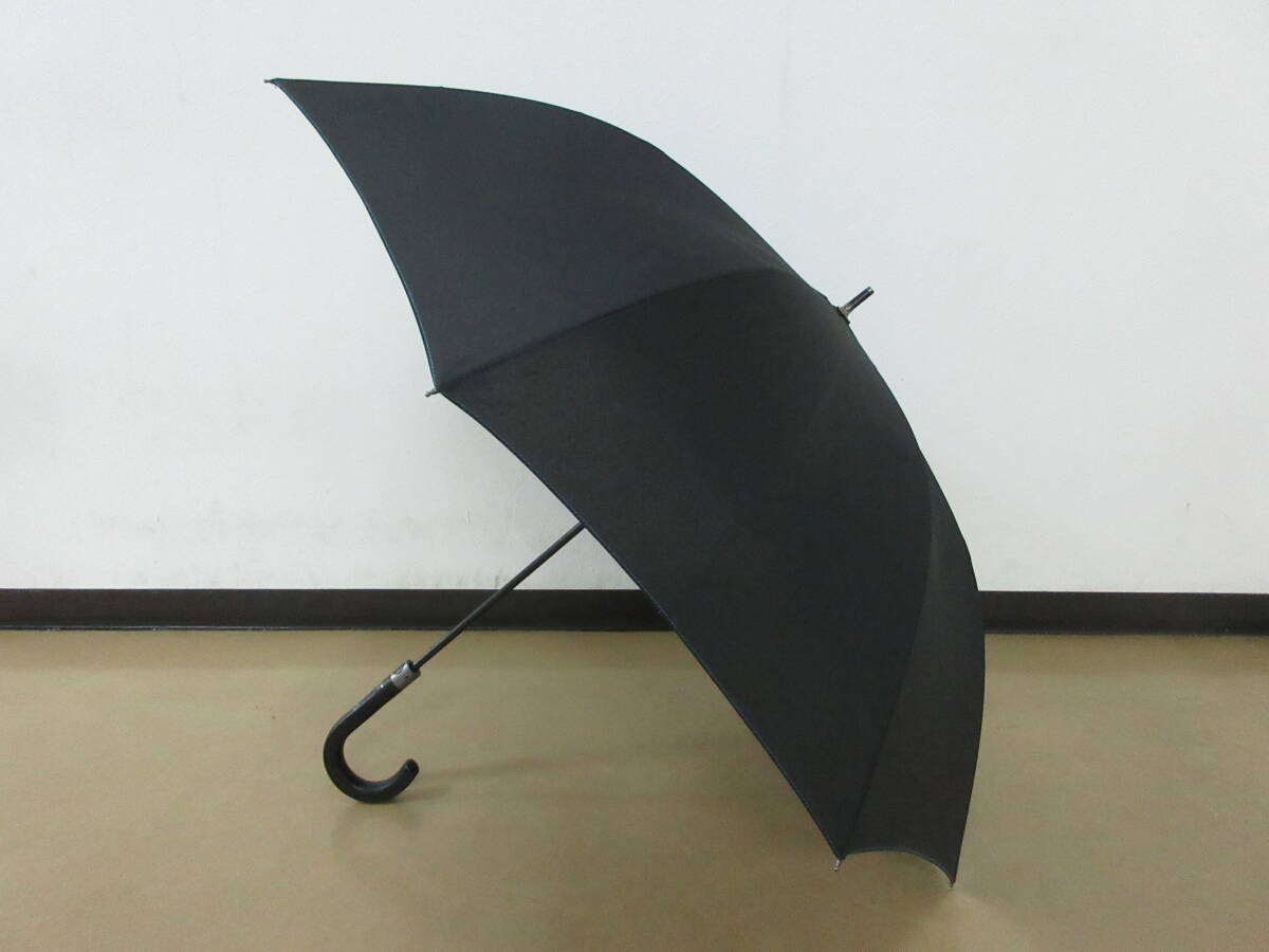 ( せ-A2-8039 )AIGIS 長傘 雨傘 ジャンプ式 ブラック 黒 メンズ 紳士用 全長約87cm 半径約56cm 中古拍卖