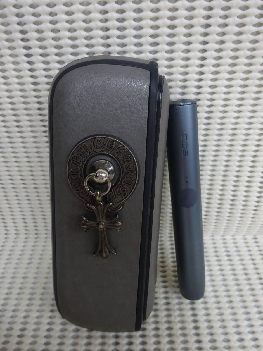 (M-443)IQOS ILUMA アイコス イルマ ぺブルグレー 型番M0001・C1402 ケース付き 加熱式 電子タバコ 通電確認済み 中古拍卖
