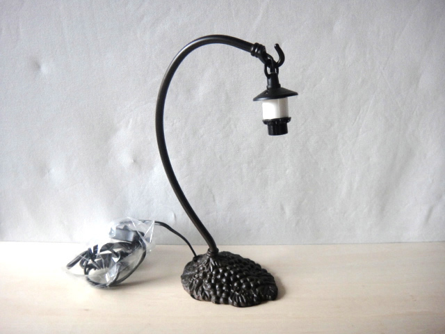 ステンドグラス専用ランプベースH30ブラウン 022 グースネックフロアスタンドタイプテーブルランプシェード用フレーム卓上照明器具拍卖