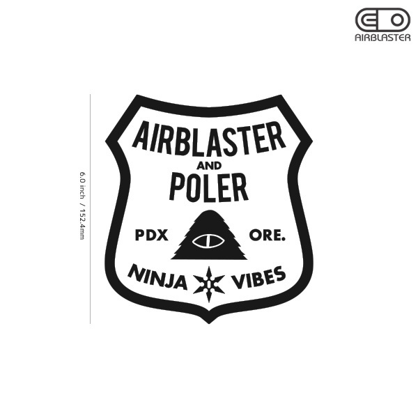 【AIRBLASTER】エアブラスター★14★ダイカットステッカー★切抜きステッカー★6.0インチ★15.2cm拍卖