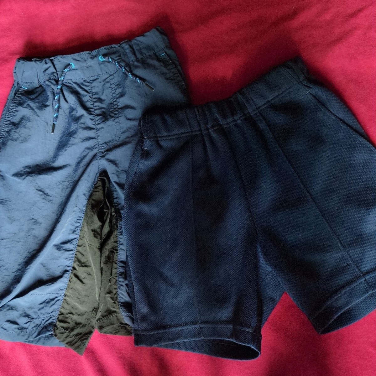 120㎝ ネイビー 短パン シャカパン 2枚セット拍卖