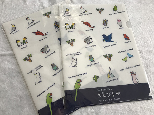 新品 クリアファイル 2枚セット 鳥 えとぴりか バード ショップ インコ/オウム/オカメ/テンジク/シロハラ/モモイロ/キバタン/クルマサカ/8拍卖