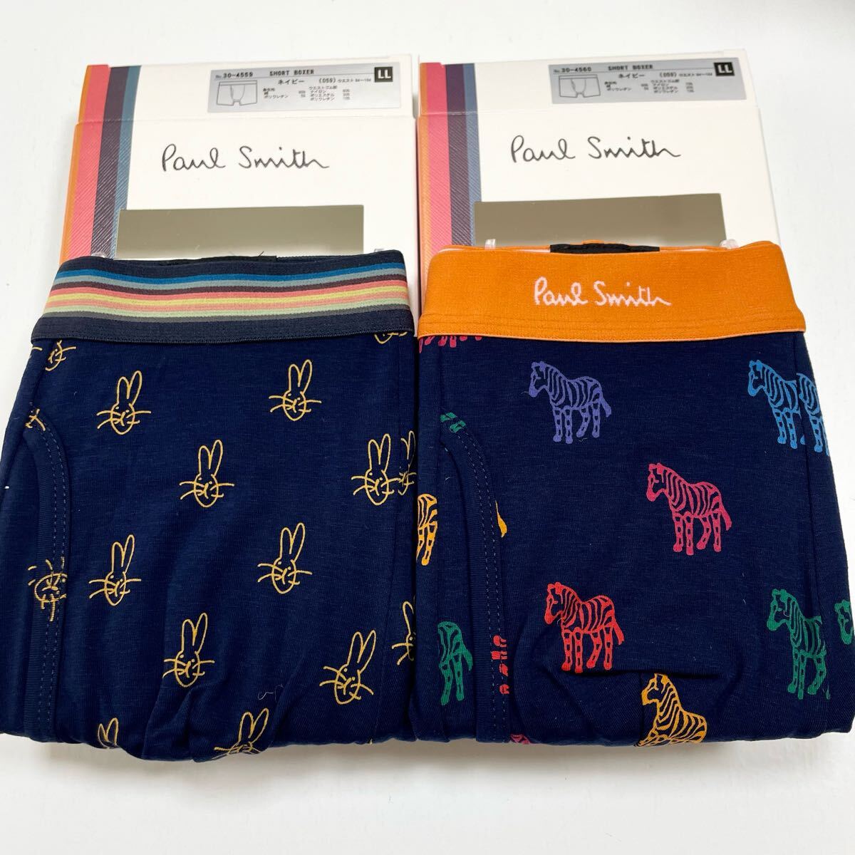 8★送料無料★新品★Paul Smith ポールスミス★2枚セット★ショート ボクサー★LLサイズ★パンツ★紺拍卖