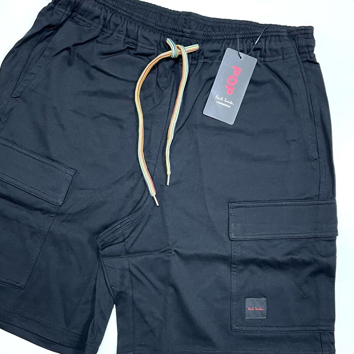 ★送料無料★新品 ポールスミス ハーフパンツ ショートパンツ ホームウェア 黒 Mサイズ 827427/CE拍卖