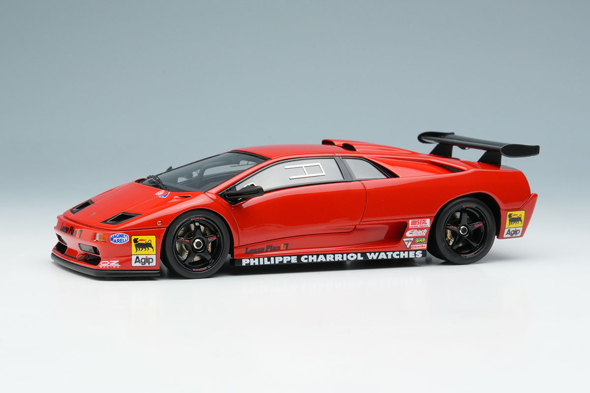 アイドロン EM785D 1/43 ランボルギーニ ディアブロ SVR Racing 1996 レッド ブラックホイール拍卖