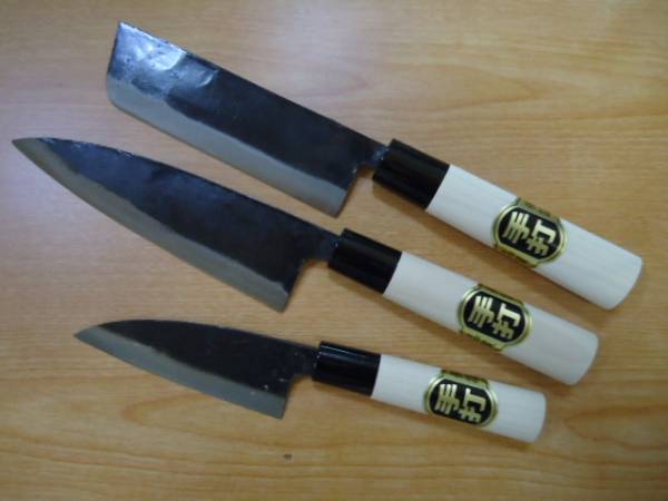 ★☆送料500円 鍛冶屋大放出!お得3丁セット土佐打ち鍛造拍卖