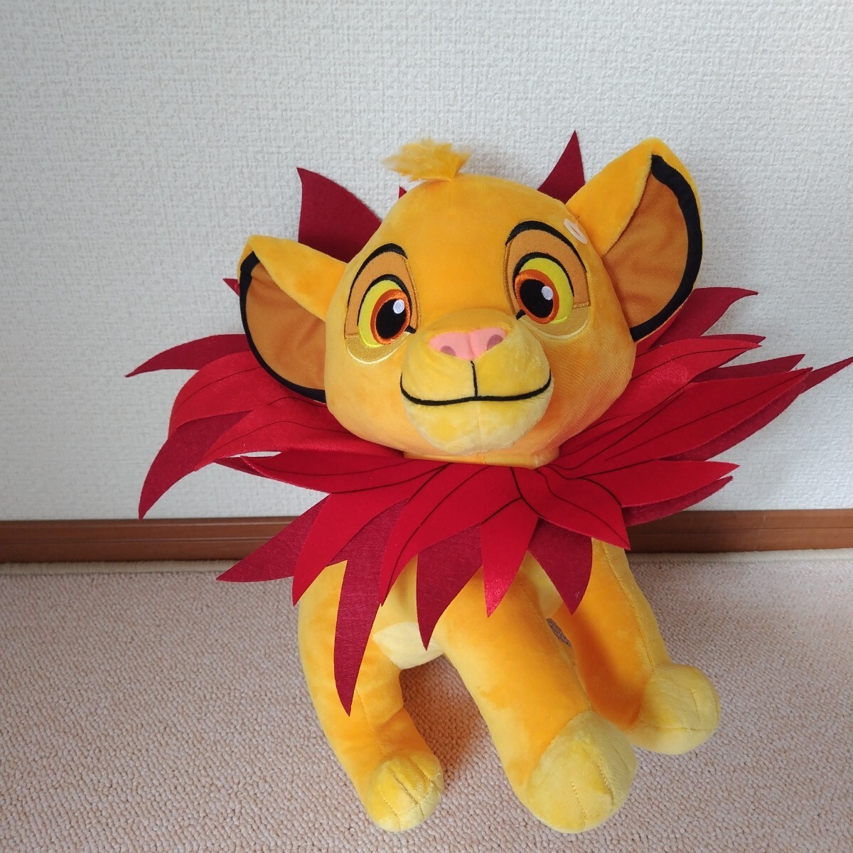 ライオン・キング LL ぬいぐるみ 葉っぱのタテガミVer. シンバ 全1種 タグ付き ★非売品・新品・未使用★ Disney ライオンキング拍卖
