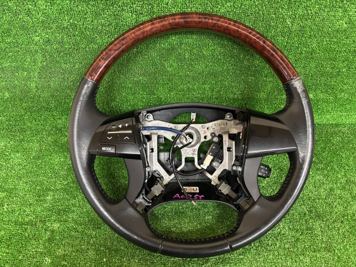 ★☆エスティマ ACR50/ACR55/GSR50/GSR55/AHR20 中期 茶木目 純正 ウッドコンビハンドル☆★拍卖