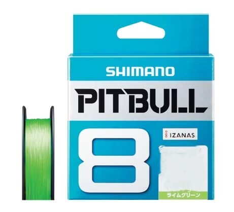 シマノ☆ピットブル8 PL-M68R ライムグリーン 8本編み 2.0号 200m拍卖