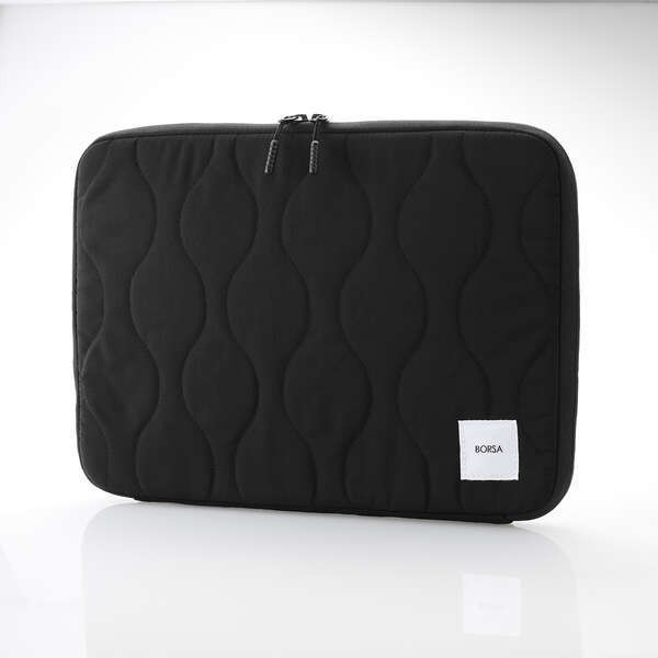 キルティングインナーケース ~14インチノートPC対応 オニオンステッチのキルティング素材採用 収納物を徹底的に保護: BM-IBQTO14BK拍卖