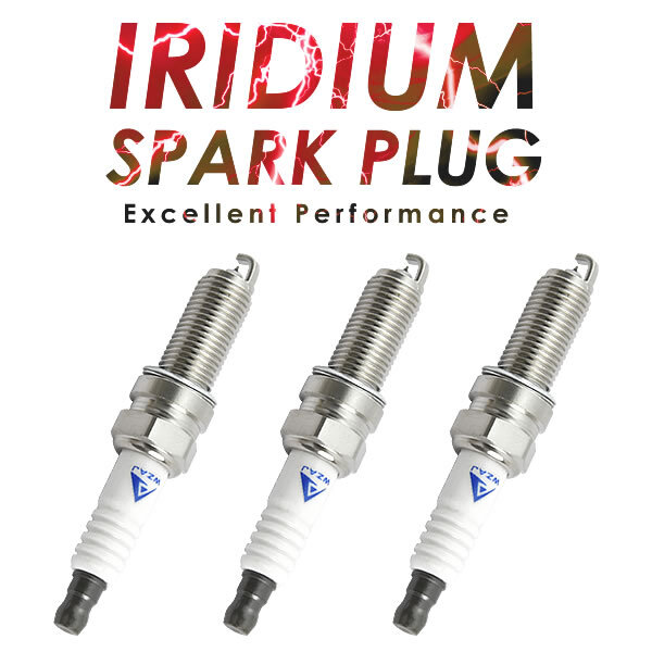 S321V/S331V ハイゼットカーゴ/デッキバン H19.12-H27.4 イリジウムプラグ スパークプラグ 3本 90048-51212/90048-51211拍卖