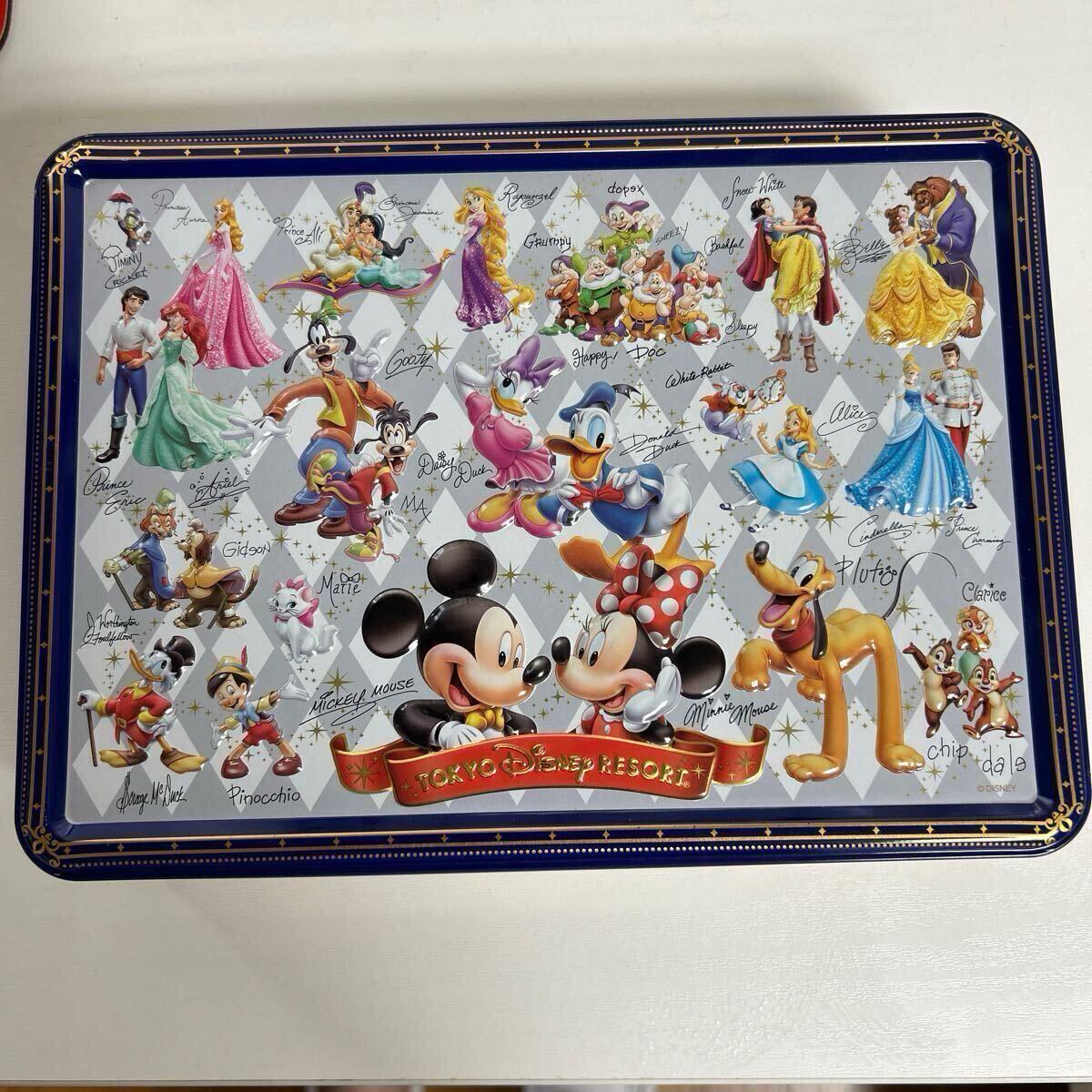 ◎ 東京ディズニーリゾート アソーテッド・クッキー ミッキーマウス/ミニーマウス 空缶 空き缶 エンボス加工 ◎拍卖