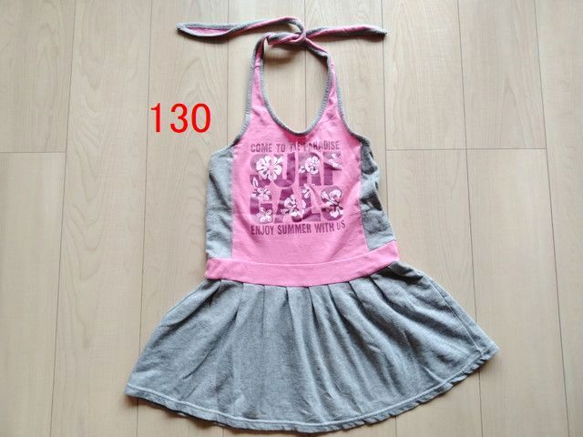 130 美品 トップス ノースリーブ チュニック ワンピース 女の子 女児拍卖
