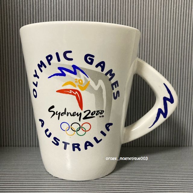 未使用 シドニーオリンピック マグカップ 2000 オフィシャル Sydney Olympic mug 2000年 Australia オーストラリア レア プリントが一部薄拍卖