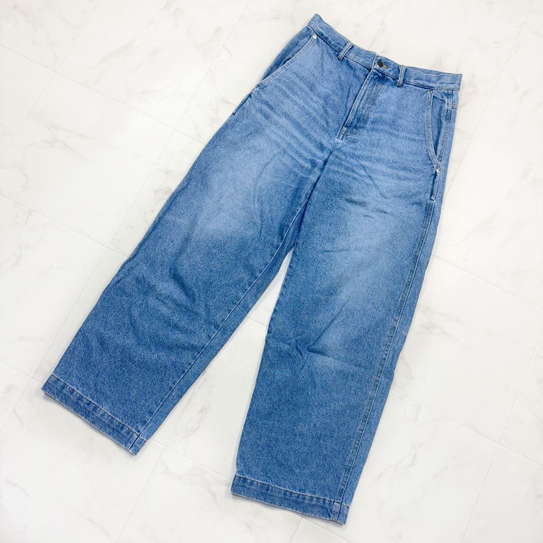 CALUX プラージュ別注 ワイド WASHED CROPPED 26 デニム拍卖