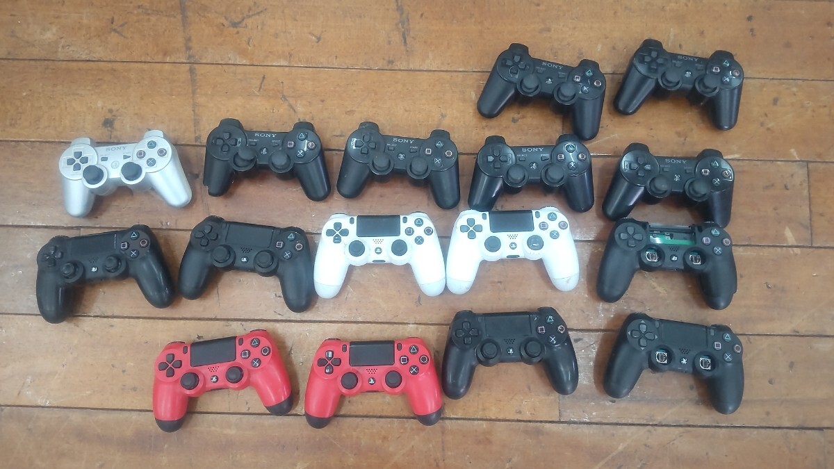 A343 SONY CUH-ZCT2J×3 CUH-ZCT1J×4 CECHZC2J×6 不明×2 他1 PS4/PS3 純正コントローラー 計16個 まとめ ソニー 動作未確認 現状品 JUNK拍卖