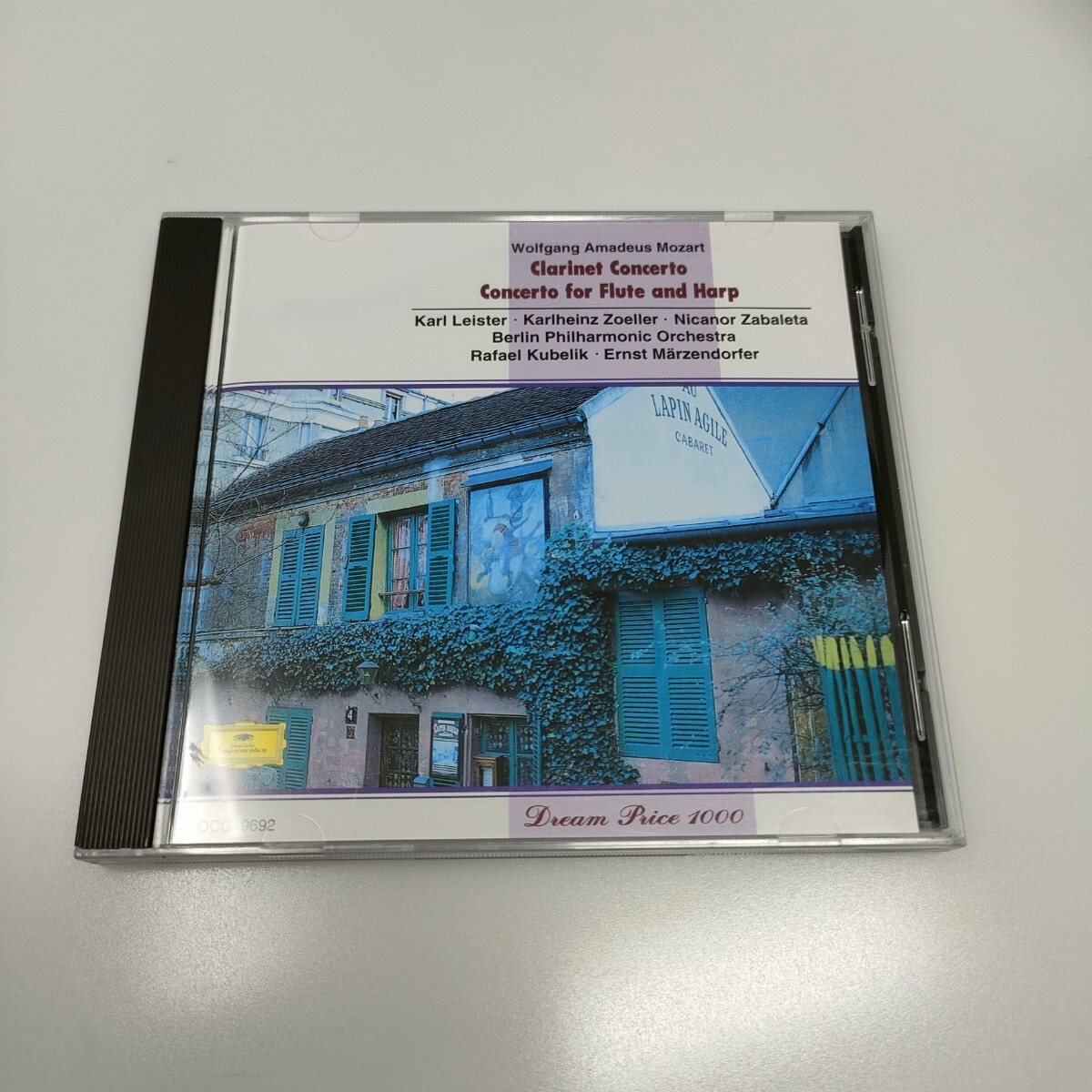 CD モーツァルト:クラリネット協奏曲 イ長調/フルートとハープのための協奏曲 ハ長調 ライスター ツェラー サバレタ POCG9692 95年版拍卖