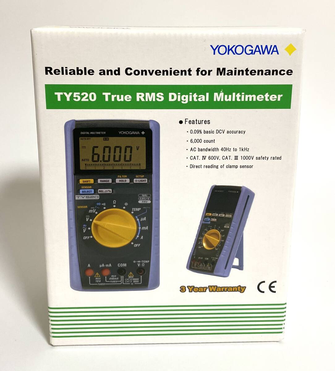 ★未使用品★ YOKOGAWA 横河 TY520 デジタルマルチメーター テスター 電気計測器 DIGITAL MULTIMETER ヨコガワ I250611拍卖