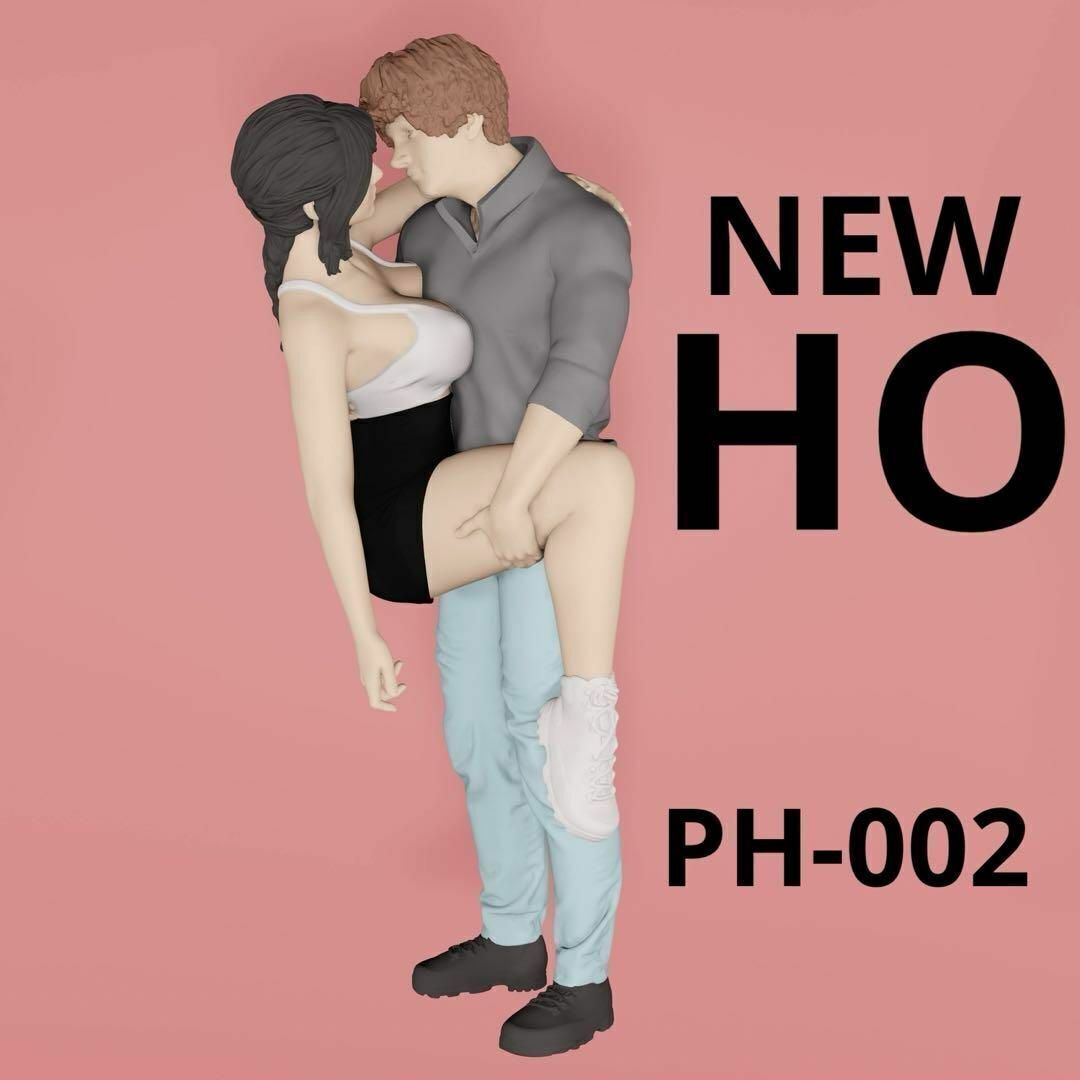 NEW HOゲージ PH-007 カップル フィギュア 鉄道模型 1/64より小 ミニチュアイメージ リアルフィギュア拍卖