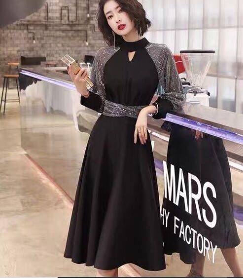 未使用 二次会 イベント S 異素材 ワンピース (OPN2803)拍卖