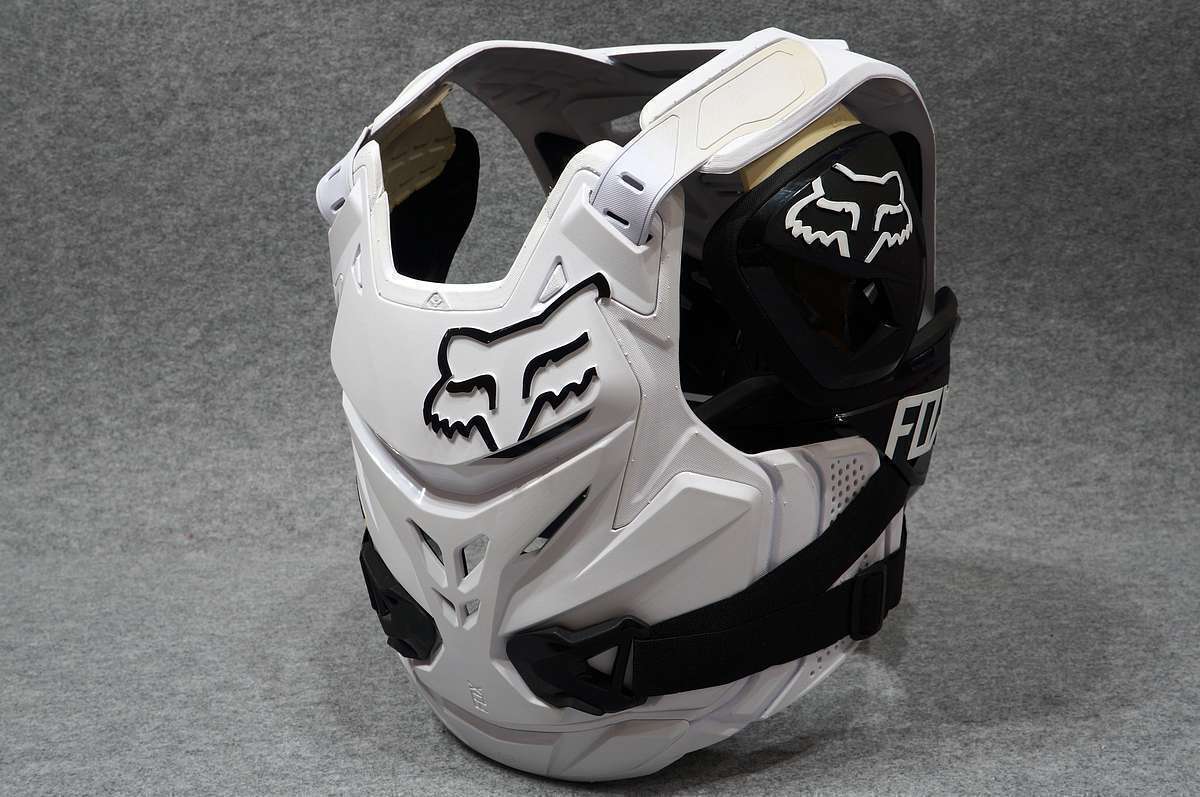 FOX RACING FOX Airframe Pro オフロードバイクプロテクター 上半身 白/黒 高デザイン サイズ:L/XL USED美品レーシング拍卖