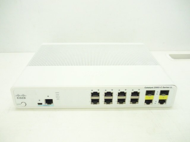 ◎CISCO/シスコ◎スイッチ◎Catalys 2960-C Series LL◎WS-C2960C-8TC-S V03◎15.2(2)E5◎8ポート◎初期化済◎現状渡し◎K4818拍卖
