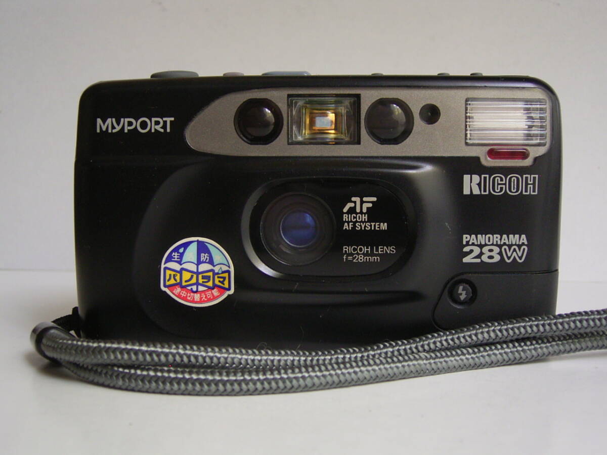 ポケットで邪魔にならない28㎜ワイドレンズ付きコンパクト機!完全動作品 リコーマイポート Ricoh Myport Panorama 28W拍卖