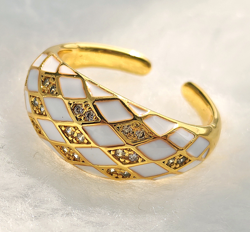 N250637◆Bigstone◆【フレンチレトロ】ロマンチックな印象*ファッション印象*豪華なリング*14号拍卖