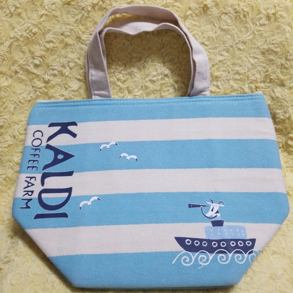 カルディ ヤギべえ 保冷バッグ ボーダー拍卖