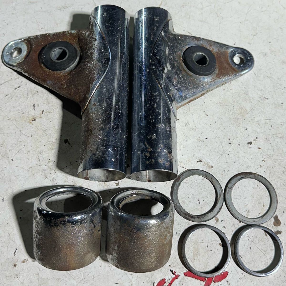 KAWASAKI/カワサキ K4 Z400 純正 ヘッドライトステー ライトステー 検索/Z400/Z400B/KZ400拍卖