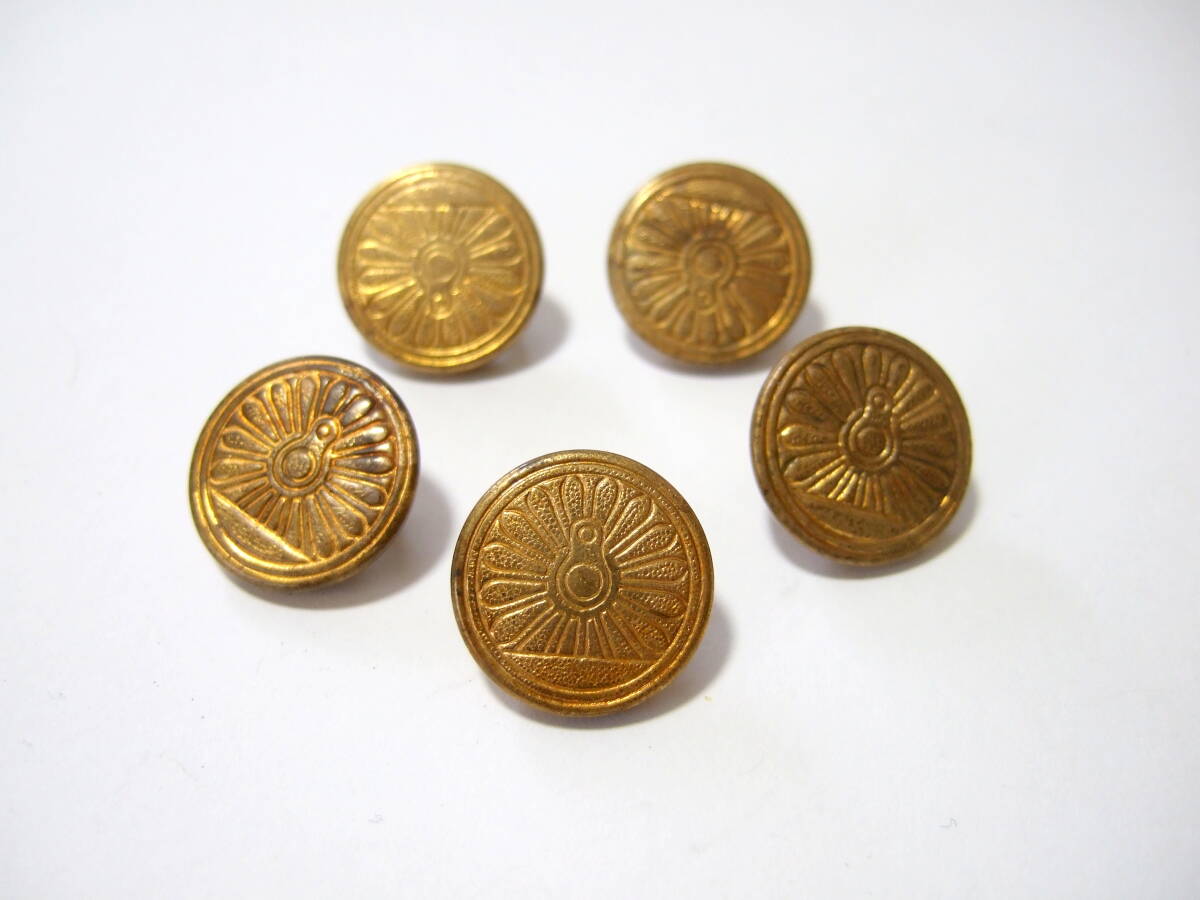 国鉄 動輪マーク 制服 ボタン 真鍮色 制服用 日本国有鉄道 その2 / 昭和レトロ JR拍卖