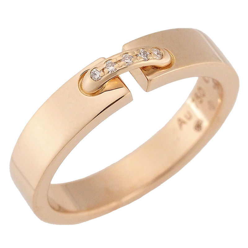 ショーメ ダイヤモンド リアン エヴィダンス リング 080542 K18PG #50拍卖