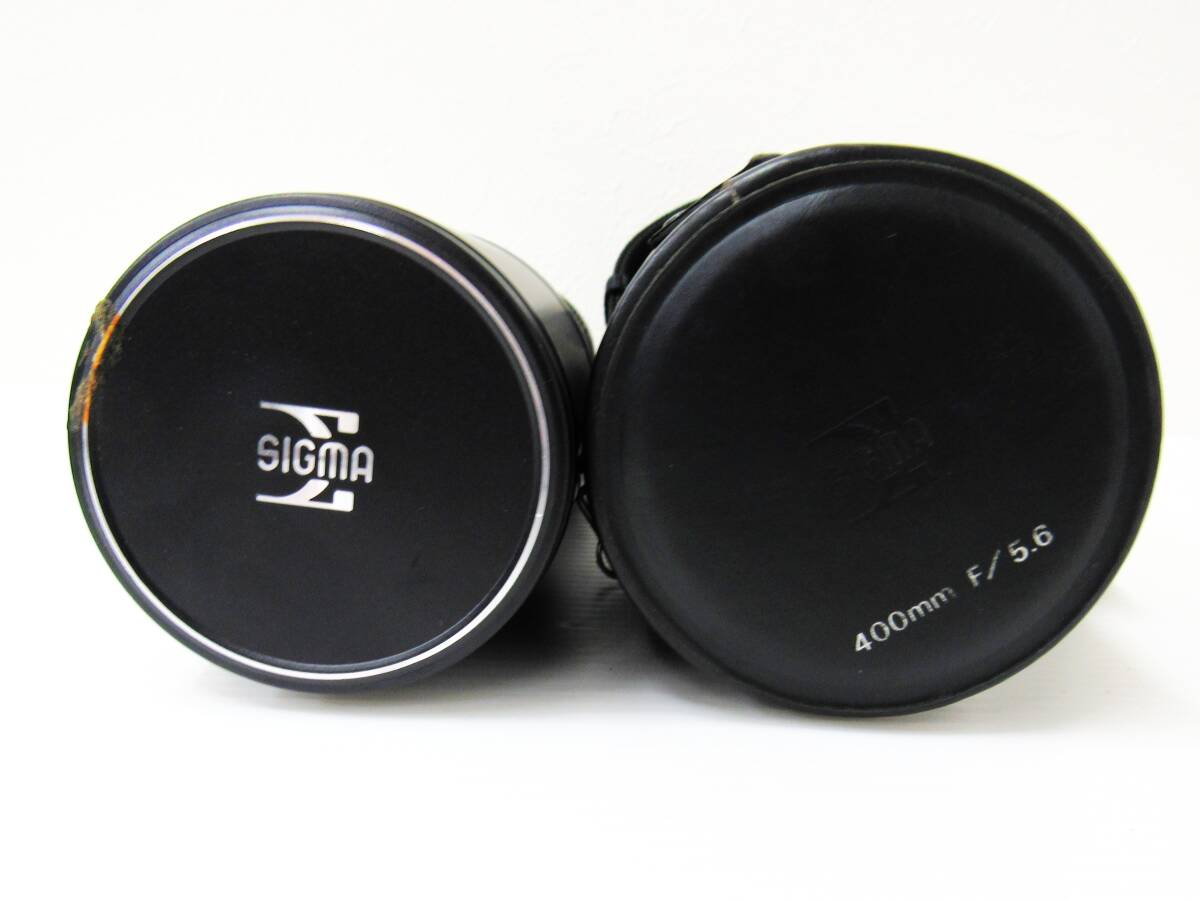 単焦点 望遠レンズ シグマ SIGMA SUPER-TELE MULTI-COATED 400mm F5.6 カメラ用レンズ レンズカバー ケース付き 動作未確認 HG0619拍卖
