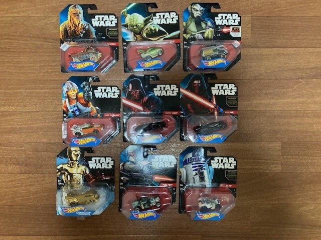 Hot Wheels Star Wars 9台セット、新品未開!拍卖