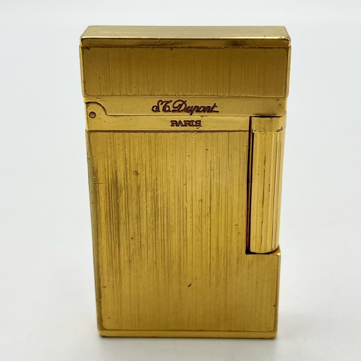 S.T. Dupont デュポン ガスライター 喫煙具 ゴールド 着火確認済み 生活雑貨 喫煙グッズ ガスライター拍卖