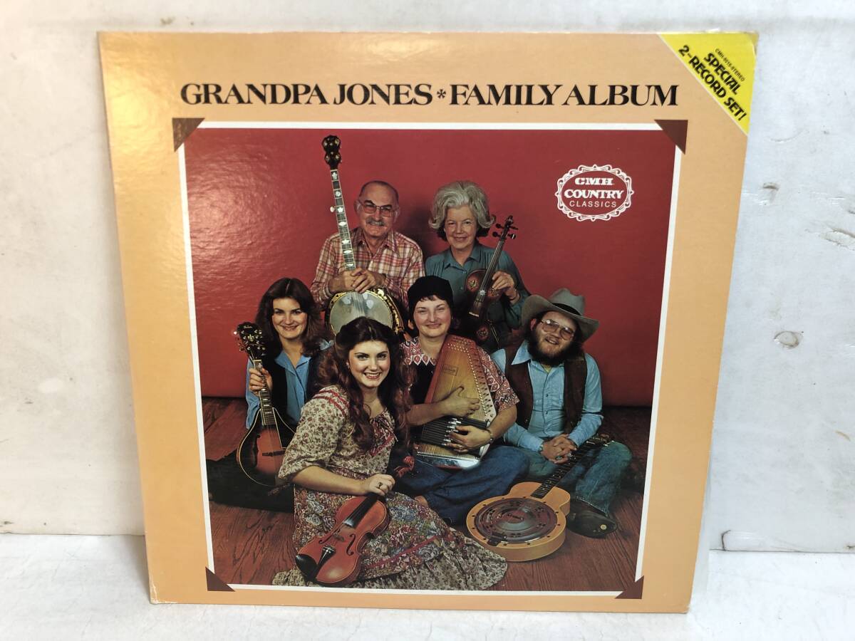 50623S US盤 12inch 2LP★GRANDPA JONES/FAMILY ALBUM★CMH-9015拍卖