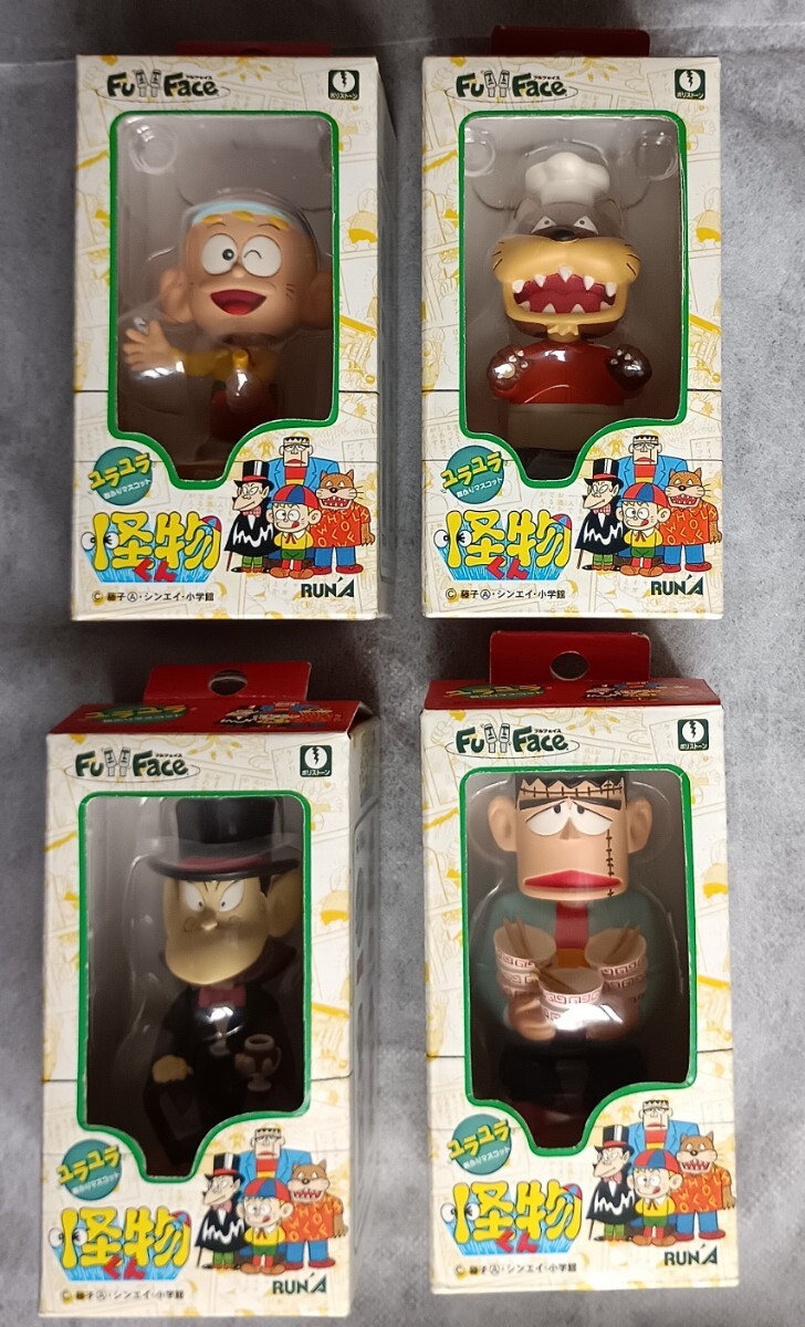 ラナ◆ユラユラ 怪物くん 首ふりマスコット4種/怪物くん/オオカミ男/フランケン/ドラキュラ★未使用拍卖