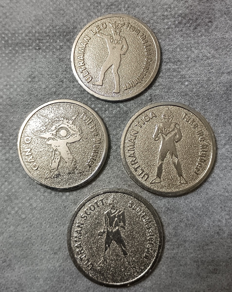 三ツ矢サイダー◆メダル4点/ウルトラマンレオ/ウルトラマンスコット/ウルトラマンティガ/GAN Q(エビルアイ モンスター)拍卖