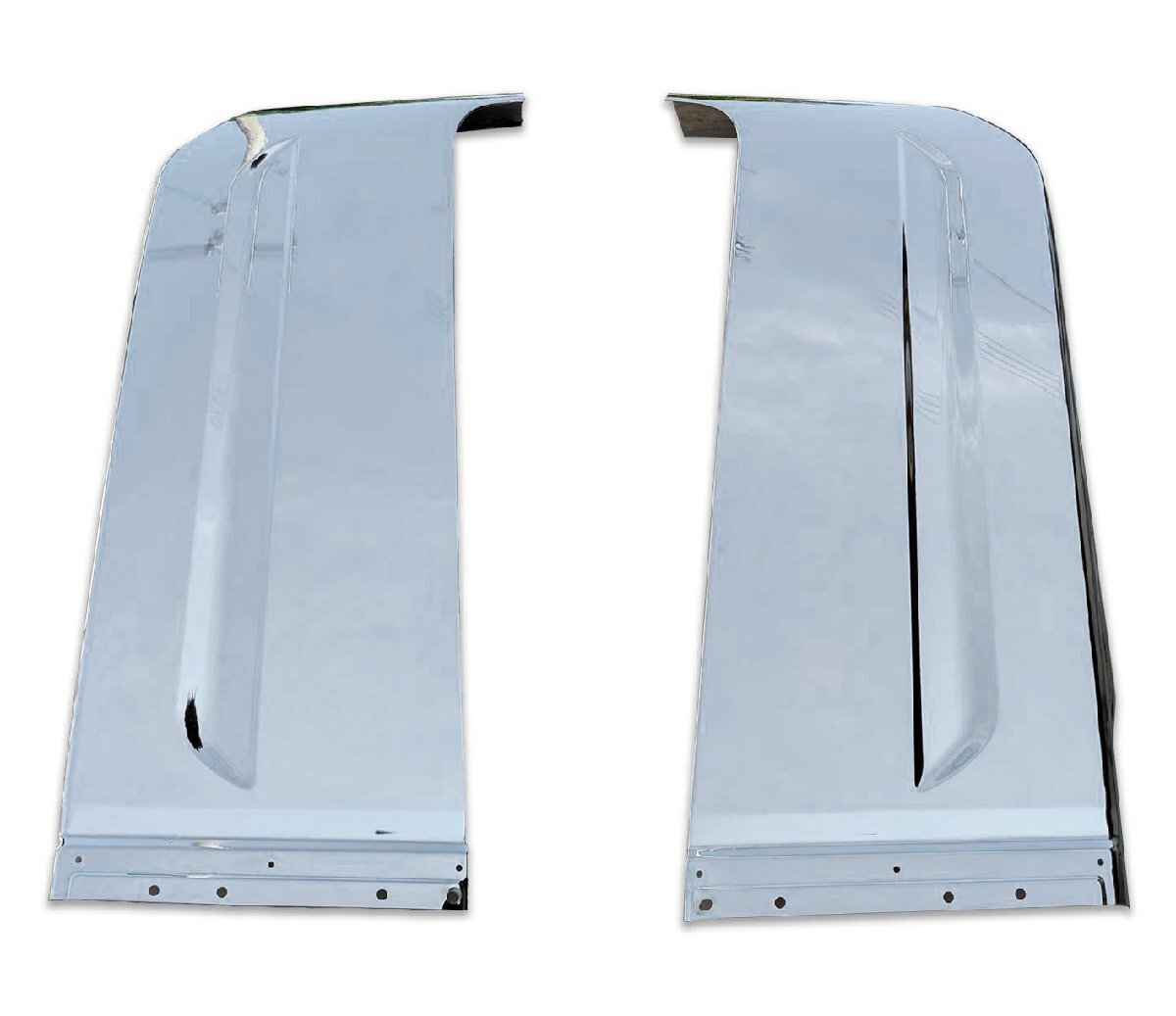 いすゞ 大型 ファイブスターギガ 標準ルーフ用 寝台 パネル かぶせ式 メッキ サイド パネル左右セット拍卖