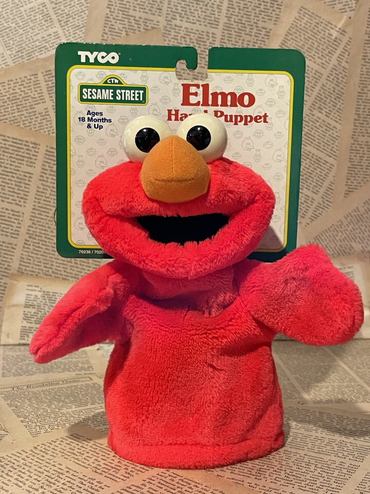 ☆1990年代/セサミストリート/エルモ/ハンドパペット/即決ビンテージUSA/TYCO/Sesame Street/Hand Puppet(90s/Elmo) 拍卖