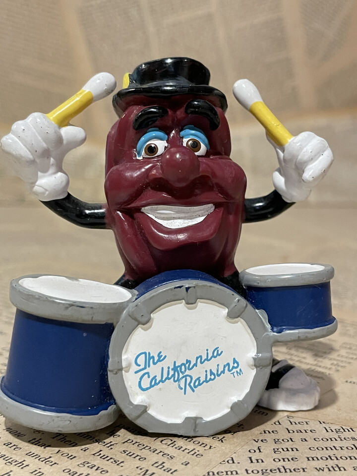☆1980年代/カリフォルニアレーズンズ/PVCフィギュア/即決ビンテージUSA/企業物/California Raisins/PVC Figure(80s) CR-073拍卖