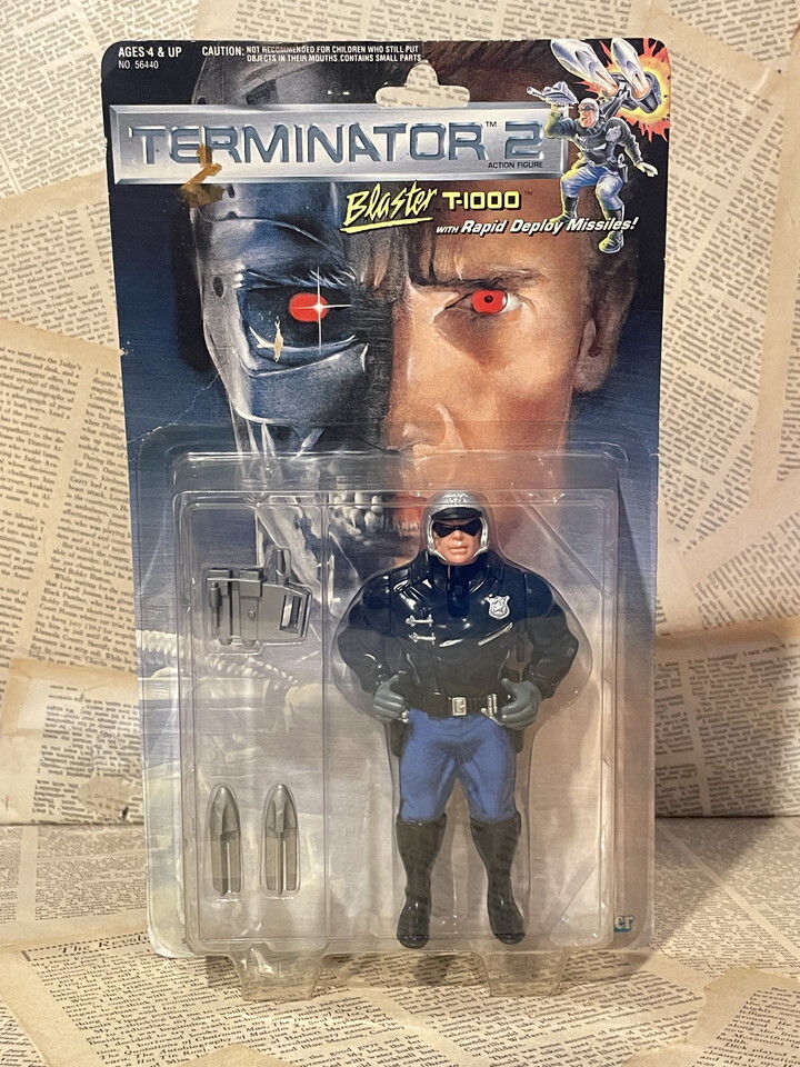 ☆1990年代/ターミネーター2/アクションフィギュア/即決ビンテージUSA/Kenner/Terminator 2/Action Figure(Blaster T-1000/MOC)拍卖