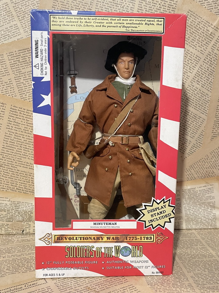 ☆1990年代/ミリタリー/兵隊/12インチフィギュア/即決ビンテージUSA/Soldiers of the World/Figure(Minuteman/MIB)拍卖