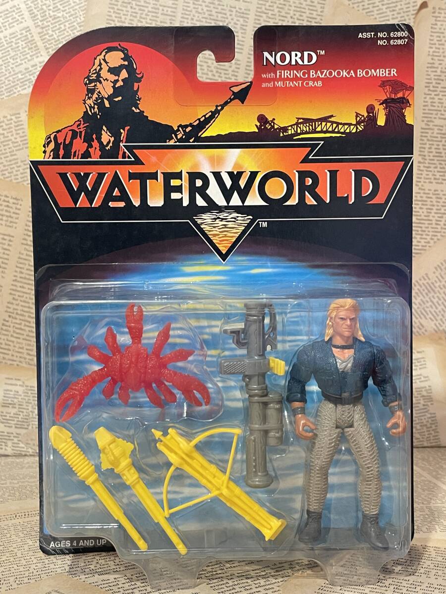 ☆1990年代/映画ウォーターワールド/アクションフィギュア/即決ビンテージ/ケナー/Kenner/Waterworld/Action Figure(Nord/MOC) 拍卖