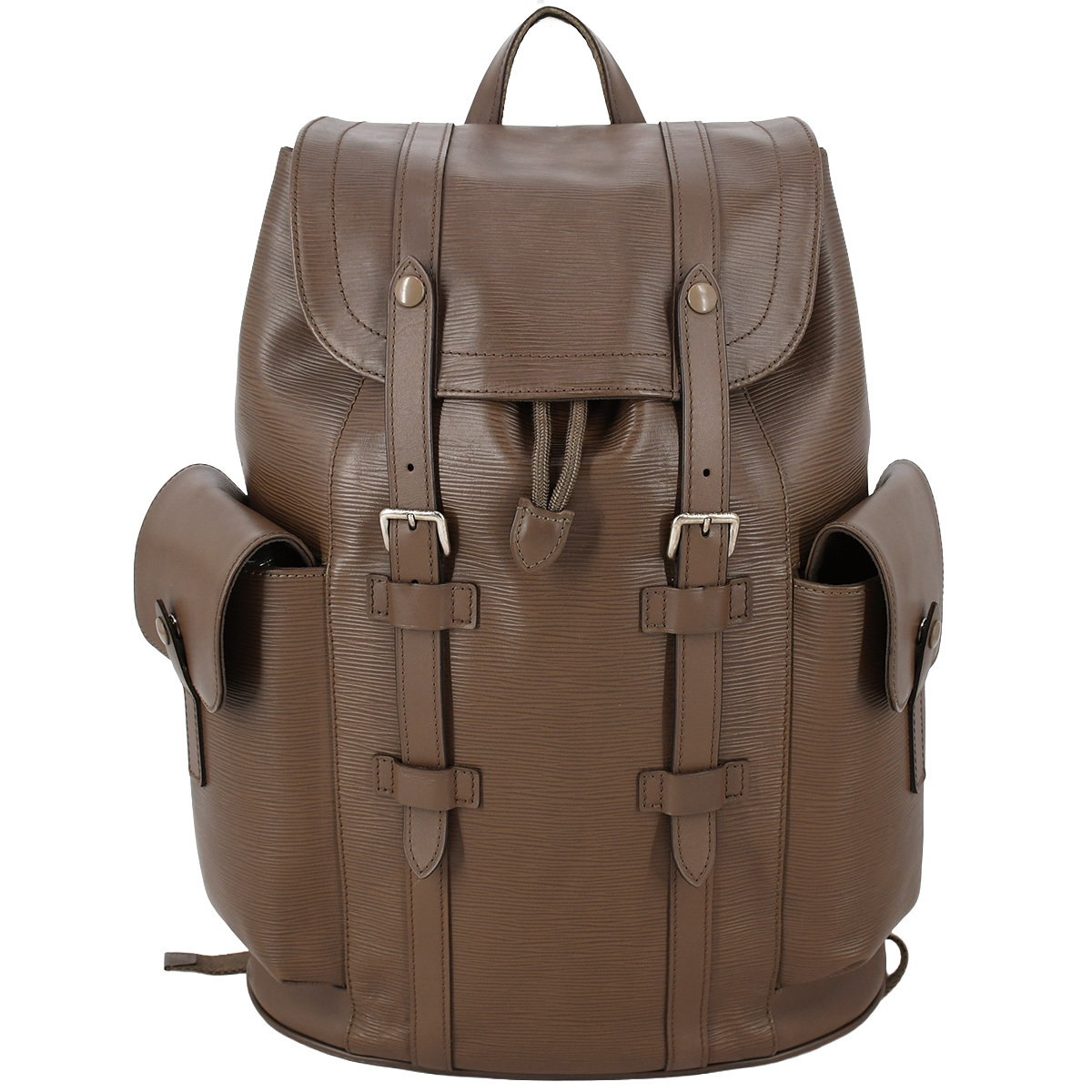 ルイヴィトン LOUIS VUITTON エピ クリストファー PM バックパック M50160 レザー トープ ブラウン グレージュ リュックサック 中古拍卖