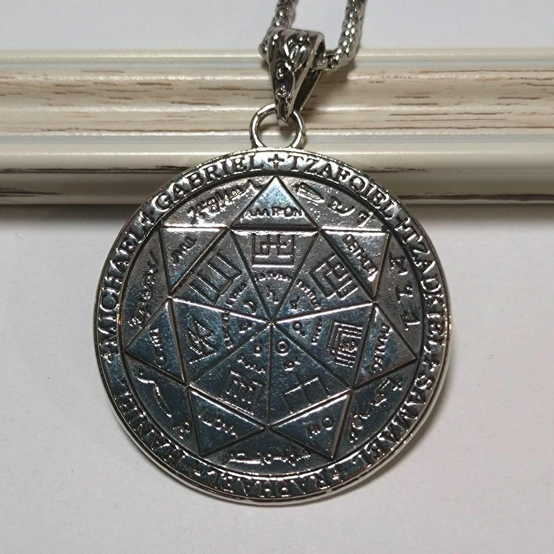 【お守り、魔除け、守護天使】ソロモン王の鍵 七大天使の印章 タリスマンネックレス拍卖