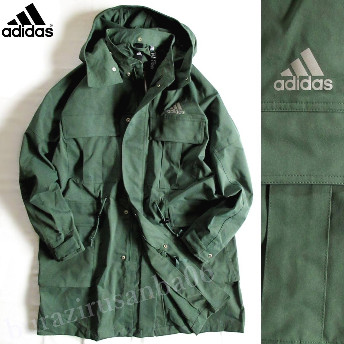 ★新品(定価16,500円)adidas アディダス ストレッチツイルコート XL(大きい)グリーン系★拍卖
