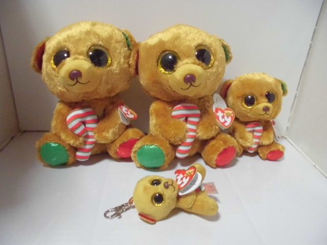 ぬいぐるみ Tyビーニーブーズ 熊 くま Bella タグ付き 誕生日12/5 LサイズとMサイズとキーホルダータイプ拍卖