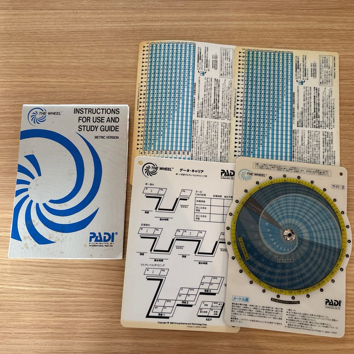 PADI パディ THE WHEEL ザ ホイール リクリエーション ダイブ プラナー RECREATIONAL DIVE PLANNER 拍卖